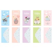 Конверт для денег MESHU «Happy wishes», 85*164мм, глянц. ламинация, 5 дизайнов