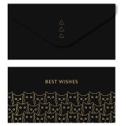 Конверт для денег MESHU «Best wishes», 85*164мм, мат. ламинация, фольга