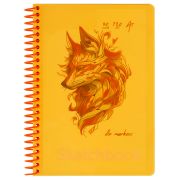 Скетчбук 40л., А5 на гребне BG «Neon. Orange», маркерная бумага 120г/м2