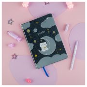 Записная книжка А5 80л., ЛАЙТ, кожзам, MESHU «Cutestar», съемная пластиковая обложка с дизайном, пантон, белила, блок в линию
