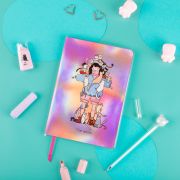 Записная книжка А5 80л., ЛАЙТ, кожзам, MESHU «My cats», съемная пластиковая обложка с дизайном, голография, блок в линию