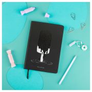 Записная книжка А5 80л., кожзам, MESHU «Ice», твердая обложка, тиснение фольгой, вырубка, блок в линию