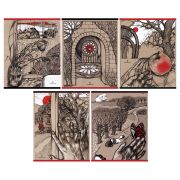 Тетрадь 48л., А5, клетка Greenwich Line «Graphic drawing», матовая ламинация, 70г/м2