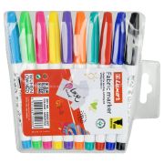 Набор маркеров для ткани Luxor «Fabric», пулевидный, 1-2мм, 10цв., ПВХ, европодвес