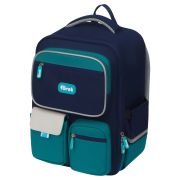 Ранец Först F-Style «Blue» 38*26,5*16 см, 1 отделение, 6 карманов, анатомическая спинка