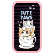 Пенал 2 отделения, 190*105 ArtSpace «Cute Paws», ламинированный картон