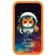 Пенал 2 отделения, 190*110 ArtSpace «Meow Space», ламинированный картон, софт-тач