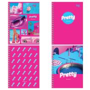 Записная книжка А6 120л., на гребне BG «Стиль Барби», матовая ламинация, выб. лак, твердая обложка