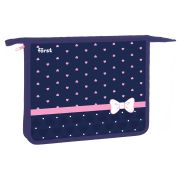 Папка для тетрадей 1 отделение, А5 Först «Sweet hearts», 240*205*40мм, пластик, на молнии