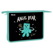 Папка для тетрадей 1 отделение, А5 Först «Angel bear», 240*205*40мм, пластик, на молнии