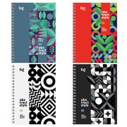 Записная книжка А6 96л., на гребне BG «Новые узоры», матовая ламинация, выб. лак, твердая обложка