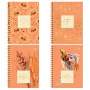 Записная книжка А6 96л., на гребне BG «Apricot Crush», глянцевая ламинация, тиснение фольгой, твердая обложка