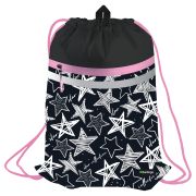 Мешок для обуви 1 отделение Berlingo «Glossy stars», 340*460мм, вентиляционная сеточка, светоотражающая лента, карман на молнии