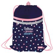 Мешок для обуви 1 отделение Berlingo «Colored dots», 340*460мм, вентиляционная сеточка, светоотражающая лента, карман на молнии