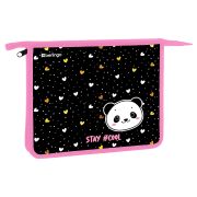Папка для тетрадей 1 отделение, А5 Berlingo «Cool panda», 240*205*40мм, пластик, на молнии