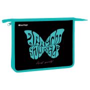 Папка для тетрадей 1 отделение, А5 Berlingo «Butterfly», 240*205*40мм, пластик, на молнии