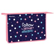 Папка для тетрадей 1 отделение, А4 Berlingo «Colored dots», 340*245*40мм, пластик, на молнии