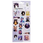 Наклейки гелевые MESHU «Neko», 10*23 см, пакет европодвес