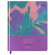 Дневник 1-11 кл. 48л. (твердый) BG «Chaotic waves. Lilac», иск. кожа, комбинирование материалов, тиснение фольгой, печать, ляссе