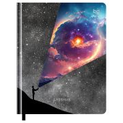 Дневник 1-11 кл. 48л. (твердый) BG «Space is close», иск. кожа, тиснение фольгой, печать, аппликация, ляссе
