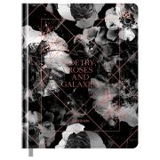 Дневник 1-11 кл. 48л. (твердый) BG «Poetry roses», тиснение фольгой, печать, ляссе