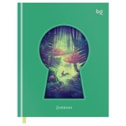 Дневник 1-11 кл. 48л. (твердый) BG «Mysterious forest», фигурная вырубка, матовая ламинация, тиснение фольгой, ляссе