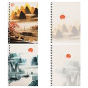 Тетрадь 120л., А4, клетка на гребне GreenwichLine «Сalmness», матовая ламинация, 70г/м2