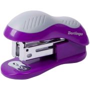 Мини-степлер №24/6, 26/6 Berlingo «Office Soft» до 15л., фиолетовый