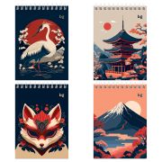 Блокнот А6 80л. на гребне BG «Asia style»