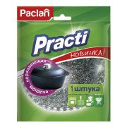 Губка для посуды Paclan «Practi», металлическая, 10*3,5см, 1шт.