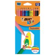Карандаши цветные BIC «Tropicolors», 12 ЦВЕТОВ, пластиковые, европодвес, 83256610