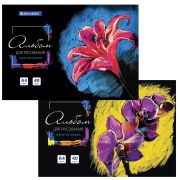 Альбом для рисования А4 40 л., склейка, обложка картон, подложка, BRAUBERG, 205х290 мм, «Blossom», 106330