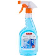 Средство для мытья стекол и зеркал OfficeClean «Голубой Лед», с изопропиловым спиртом, 500мл, с курк
