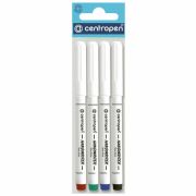 Ручки капиллярные (линеры) 4 ЦВЕТА CENTROPEN «Handwriter», корпус тонкий, 0,5мм, 2551/4
