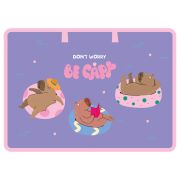 Папка для чертежей и рисунков А3 ArtSpace «Capybara», пластик, 85мм, на молнии