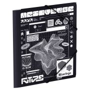 Папка для тетрадей на резинке Berlingo «Future Tech» А5+, 600мкм, с рисунком