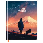 Дневник 1-11 кл. 48л. (твердый) BG «Your World», иск. кожа, тиснение, выборочный лак, печать, ляссе