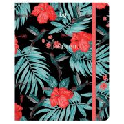 Дневник 1-11 кл. 48л. (Лайт) BG «Tropical life», иск. кожа, тиснение фольгой, печать, ляссе, на резинке