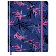 Дневник 1-11 кл. 48л. (твердый) BG «Leaves», иск. кожа, тиснение фольгой, печать, ляссе, на резинке