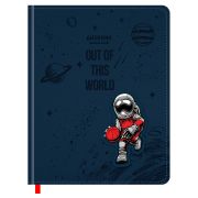 Дневник 1-11 кл. 48л. (твердый) BG «Космический баскетбол», иск.кожа, блинтовое тиснение, 3D-элемент, ляссе