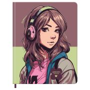 Дневник 1-11 кл. 48л. (твердый) BG «Music», иск.кожа, печать, ляссе