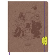 Дневник 1-11 кл. 48л. ЛАЙТ BG «Monster corporation», иск. кожа, блинтовое тиснение, ляссе, на резинке