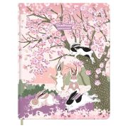 Дневник 1-11 кл. 48л. ЛАЙТ BG «Милые зайки», иск. кожа, печать, с блестками, ляссе