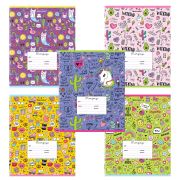 Тетрадь 24 л. BRAUBERG линия, обложка картон, «ЯРКИЙ МИКС», 106488