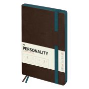 Ежедневник датированный 2025г., B5, 176л., кожзам, BG «Personality. Dark brown», цветной срез, на резинке, карман