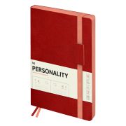 Ежедневник датированный 2025г., B5, 176л., кожзам, BG «Personality. Red», цветной срез, на резинке, карман