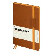 Ежедневник недатированный, B5, 136л., кожзам, BG «Personality. Brown», цветной срез, на резинке, карман