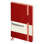 Ежедневник недатированный, B5, 136л., кожзам, BG «Personality. Red», цветной срез, на резинке, карман