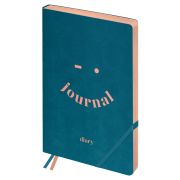 Ежедневник недатированный, B5, 136л., кожзам, BG «Neon. Teal», цветной срез, с резинкой