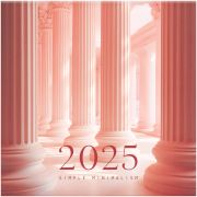 Календарь настенный перекидной на скрепке, 29*29 12л. BG «Aura. Monocolor», 2025г.